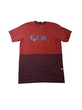 G-Star RAW Size Small Men's Two-Tone Graphic T-Shirt